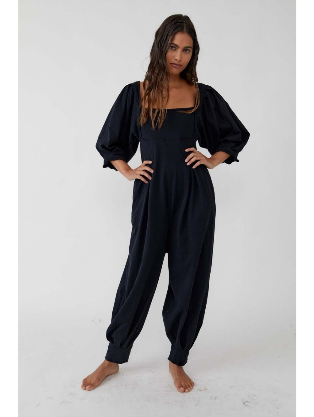 Intimately Free People Lotta Love Romper Jumpsuit Black